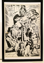 Load image into Gallery viewer, Silver Surfer #6 pg. 18 by John &amp; Sal Buscema 11x17 FRAMED Original Art Poster Marvel Comics
