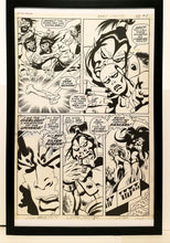 Load image into Gallery viewer, Silver Surfer #6 pg. 23 by John &amp; Sal Buscema 11x17 FRAMED Original Art Poster Marvel Comics
