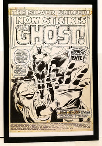 Silver Surfer #8 pg. 1 w/ Mephisto 11x17 FRAMED Original Art Poster Marvel Comics