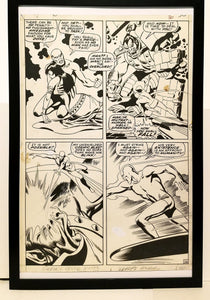 Silver Surfer #6 pg. 26 by John & Sal Buscema 11x17 FRAMED Original Art Poster Marvel Comics