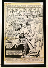 Load image into Gallery viewer, Silver Surfer #5 pg. 1 by John &amp; Sal Buscema 11x17 FRAMED Original Art Poster Marvel Comics
