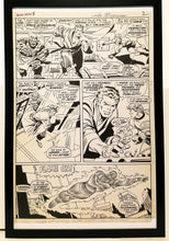 Load image into Gallery viewer, Silver Surfer #5 pg. 2 by John &amp; Sal Buscema 11x17 FRAMED Original Art Poster Marvel Comics
