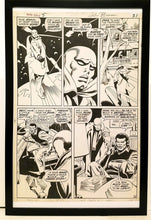 Load image into Gallery viewer, Silver Surfer #5 pg. 18 by John &amp; Sal Buscema 11x17 FRAMED Original Art Poster Marvel Comics
