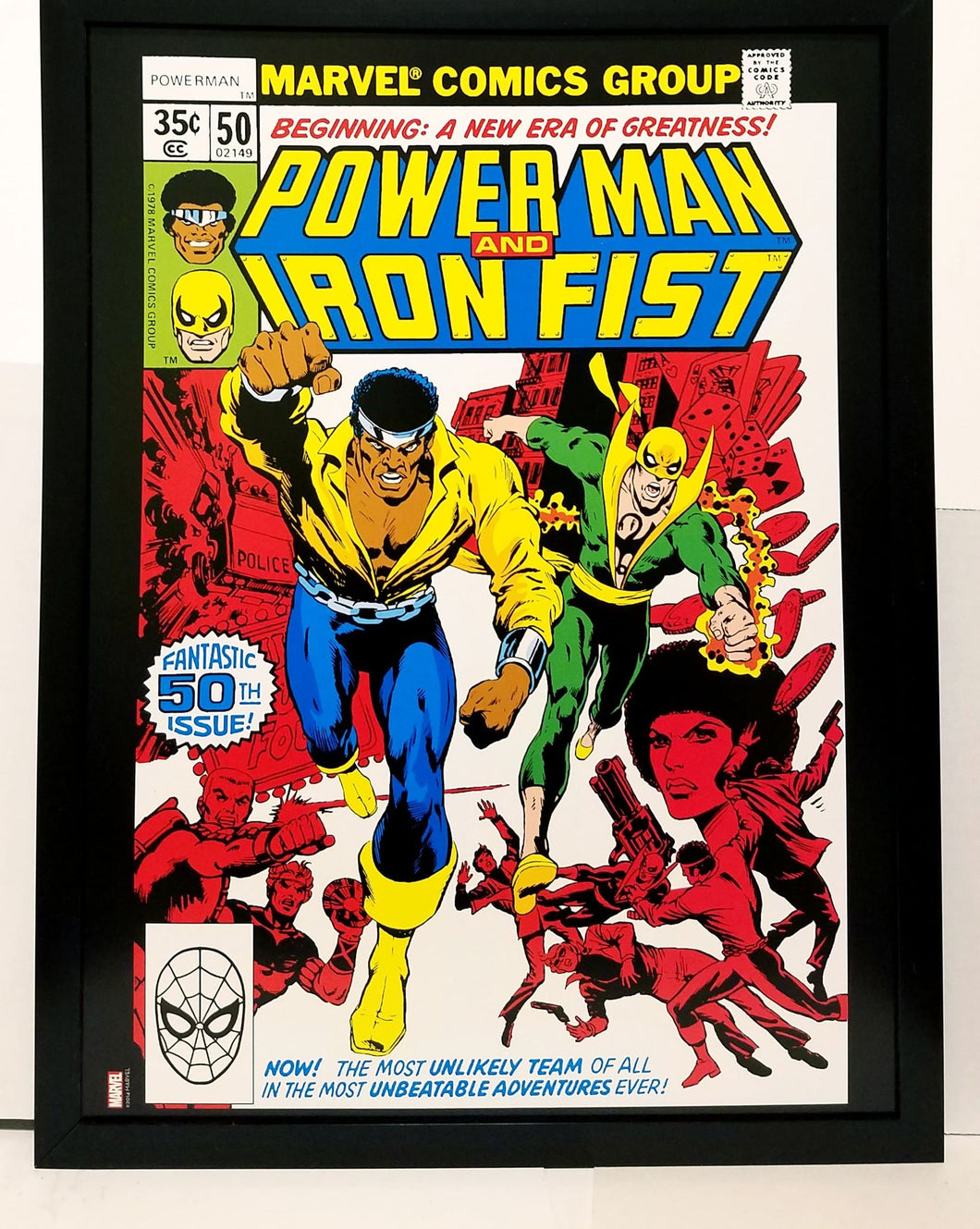 Power Man & Iron Fist #50 by John Byrne 12x16 FRAMED Art Print Marvel Comics Poster