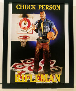 Chuck Person Indiana Pacers Costacos Brothers 8.5x11 FRAMED Print Vintage 80s Poster