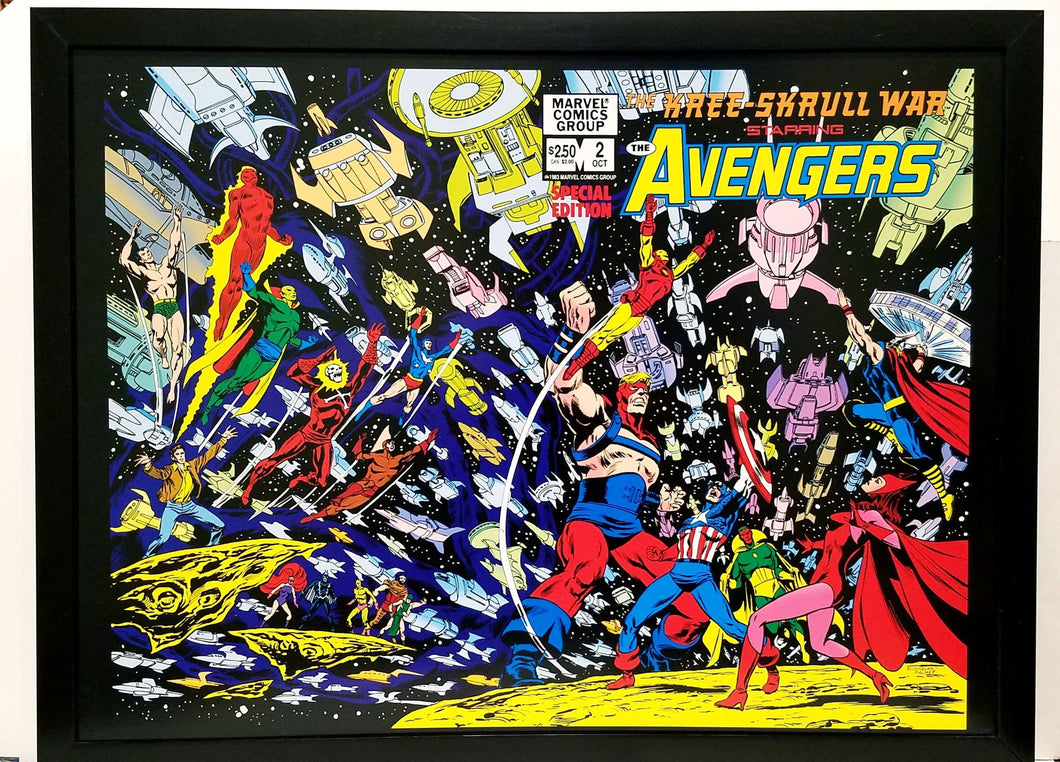 Avengers Kree Skrull War #2 by Neal Adams 12x16 FRAMED Art Print Marvel Comics Poster