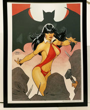Load image into Gallery viewer, Vampirella 12x16 FRAMED Art Print by Rachel &amp; Terry Dodson (from #2) NEW comic poster
