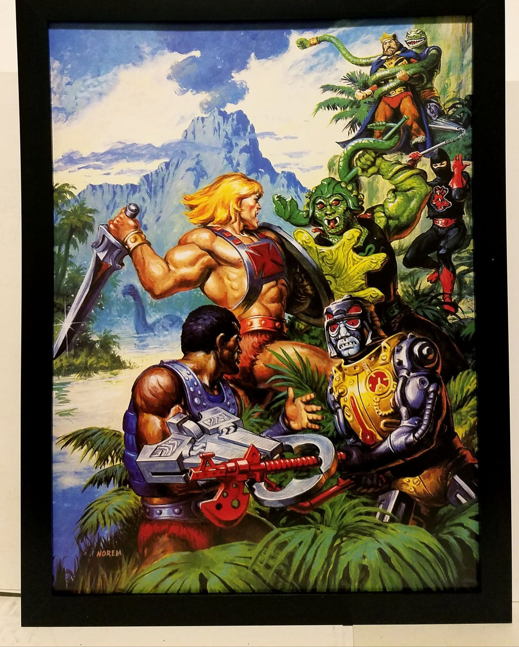 He-Man & Masters of the Universe by Earl Norem 9x12 FRAMED Art Print Poster