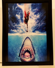 Load image into Gallery viewer, Thor vs Jaws homage by Greg Horn 9x12 FRAMED Art Print Marvel Comics Poster

