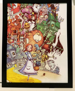 Marvelous Land / Wizard of Oz by Skottie Young 8.5"x11" FRAMED Art Print Marvel Comics Poster