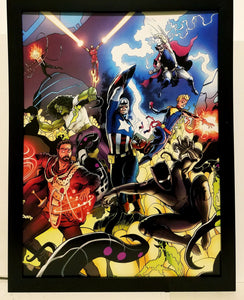 Avengers by Aaron Kuder 9x12 FRAMED Art Print Marvel Comics Poster