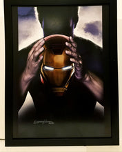 Load image into Gallery viewer, Tony Stark Iron Man by Greg Horn 9x12 FRAMED Art Print Marvel Comics Poster
