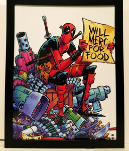 Deadpool by Skottie Young 8.5"x11" FRAMED Art Print Marvel Comics Poster