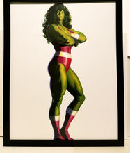 Load image into Gallery viewer, Savage She-Hulk Timeless by Alex Ross FRAMED 11x14 Art Print Marvel Comics Poster
