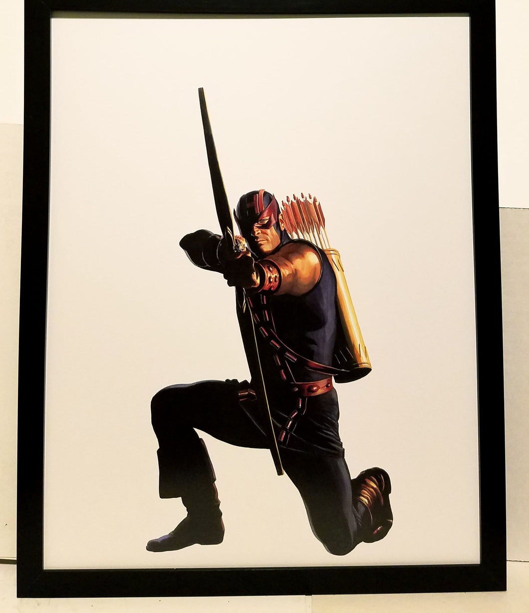 Hawkeye Avengers Timeless by Alex Ross FRAMED 11x14 Art Print Marvel Comics Poster