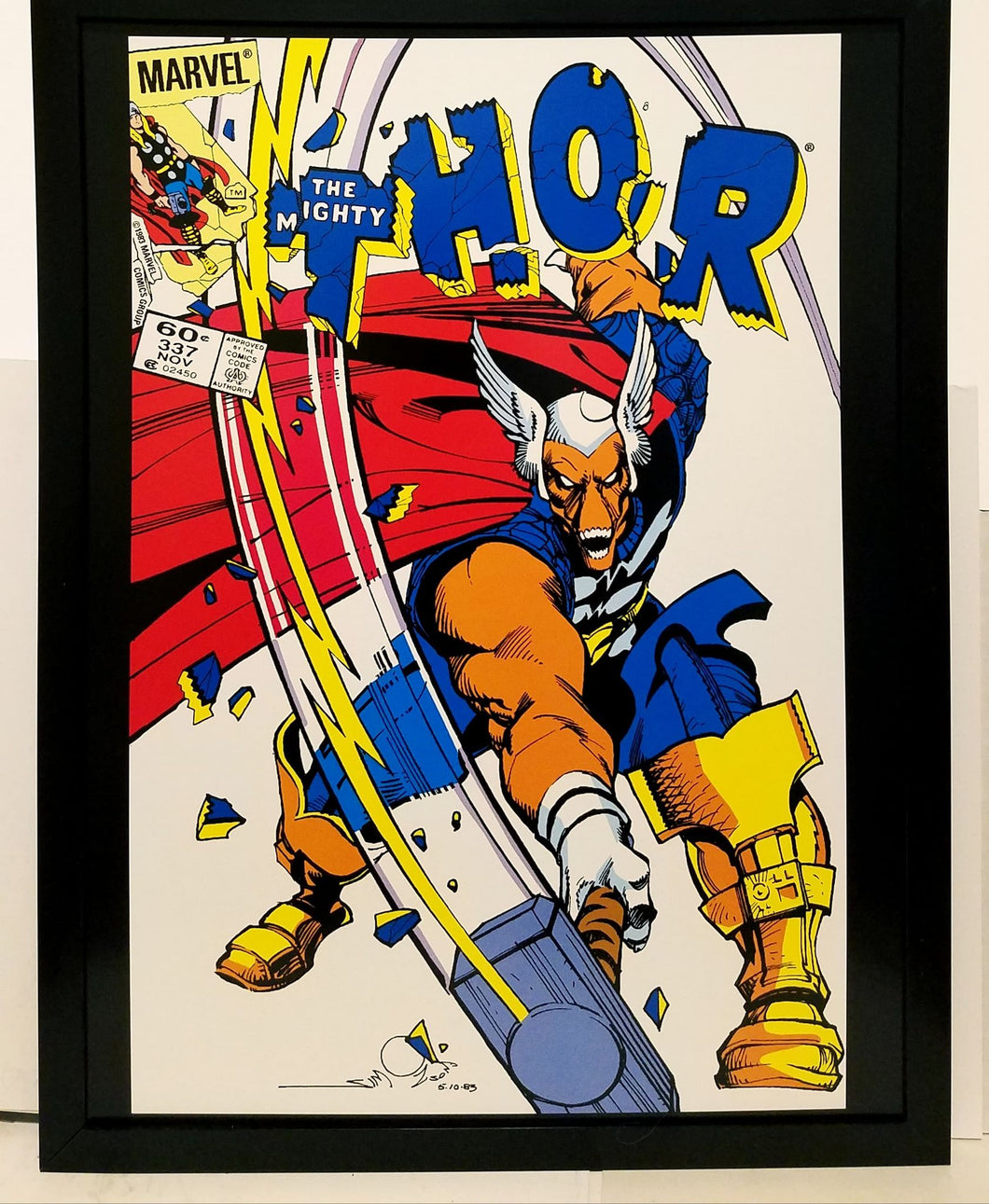 Thor #337 by Walt Simonson Beta Ray Bill 12x16 FRAMED Art Print Marvel Comics Poster