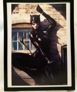 Catwoman by Stanley Artgerm Lau FRAMED 12x16 Art Print DC Comics Poster