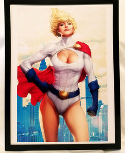 Power Girl by Stanley Artgerm Lau FRAMED 12x16 Art Print DC Comics Poster