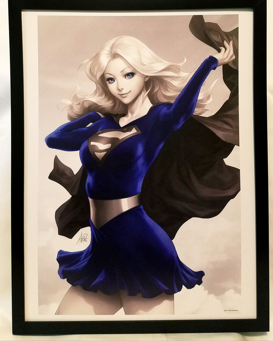Supergirl by Stanley Artgerm Lau FRAMED 12x16 Art Print DC Comics Poster