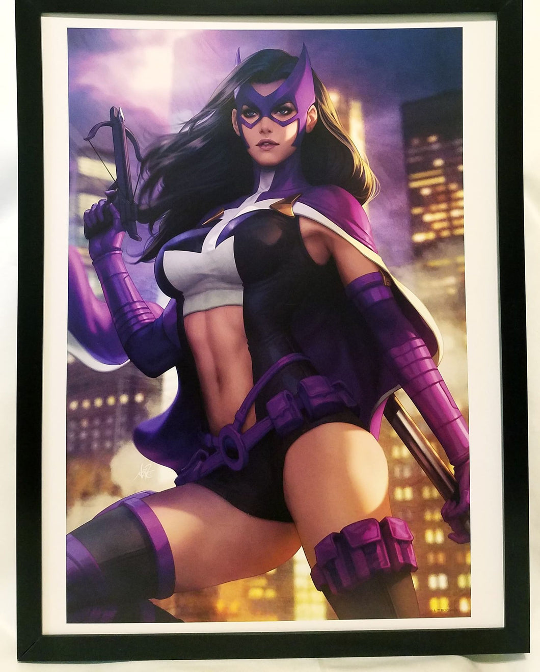 Huntress by Stanley Artgerm Lau FRAMED 12x16 Art Print DC Comics Poster