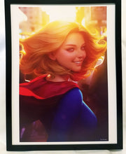 Load image into Gallery viewer, Supergirl by Stanley Artgerm Lau FRAMED 12x16 Art Print DC Comics Poster
