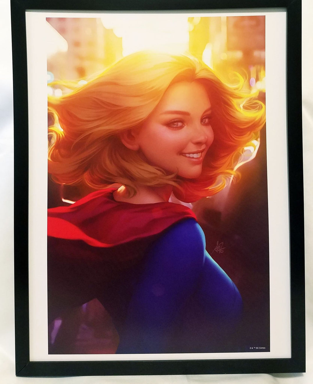Supergirl by Stanley Artgerm Lau FRAMED 12x16 Art Print DC Comics Poster