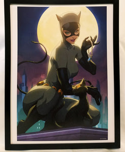 Catwoman by Stanley Artgerm Lau FRAMED 12x16 Art Print DC Comics