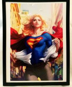 Supergirl by Stanley Artgerm Lau FRAMED 12x16 Art Print DC Comics Poster
