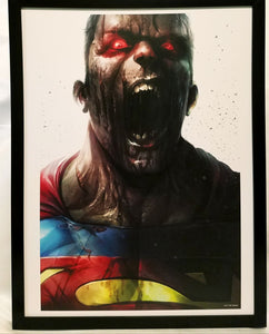 Superman Zombie DCeased by Francesco Mattina FRAMED 12x16 Art Print Poster DC Comics