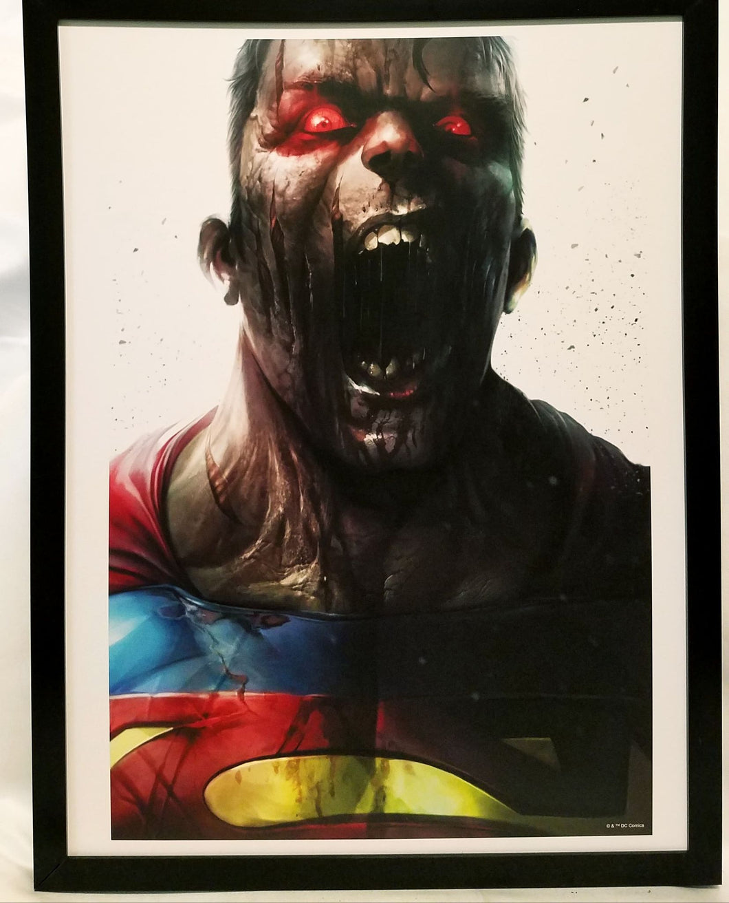 Superman Zombie DCeased by Francesco Mattina FRAMED 12x16 Art Print Poster DC Comics