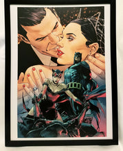 Load image into Gallery viewer, Batman Catwoman by Clay Mann FRAMED 12x16 Art Print Poster DC Comics
