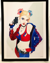 Load image into Gallery viewer, Harley Quinn by Joshua Middleton FRAMED 12x16 Art Print Poster DC Comics
