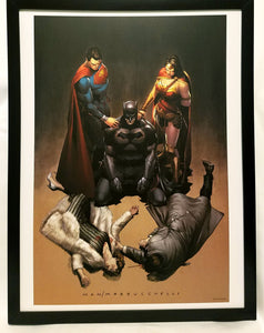 Batman Wonder Woman by Clay Mann FRAMED 12x16 Art Print Poster DC Comics