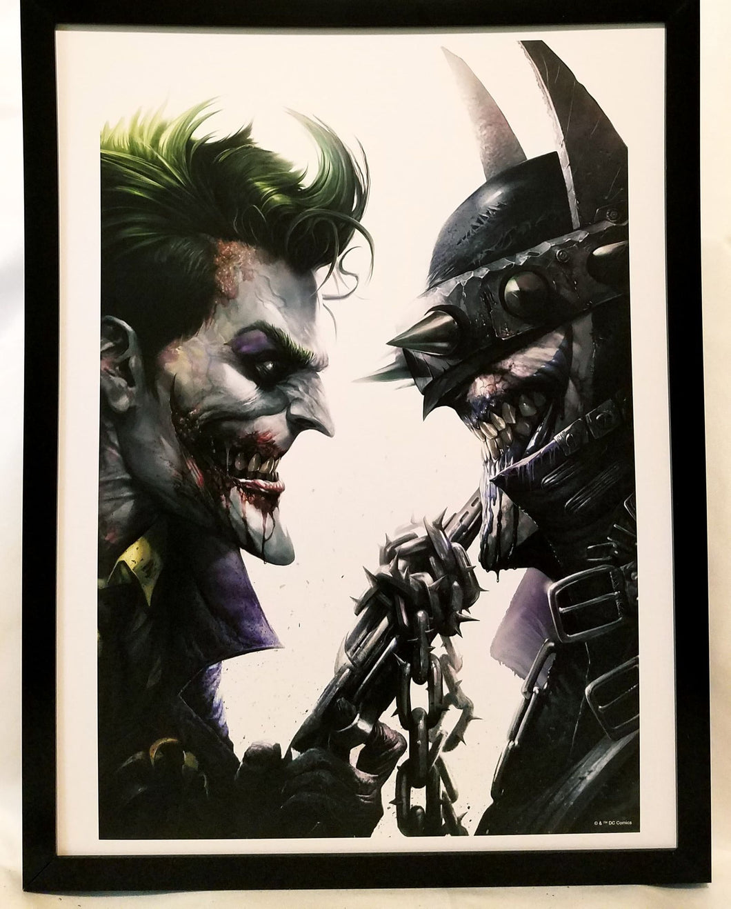 Joker Batman Who Laughs by Francesco Mattina FRAMED 12x16 Art Print DC Comics Poster