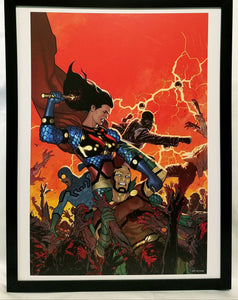 Mister Miracle, Big Barda & Blue Beetle Zombie DCeased FRAMED 12x16 Art Print Poster DC Comics