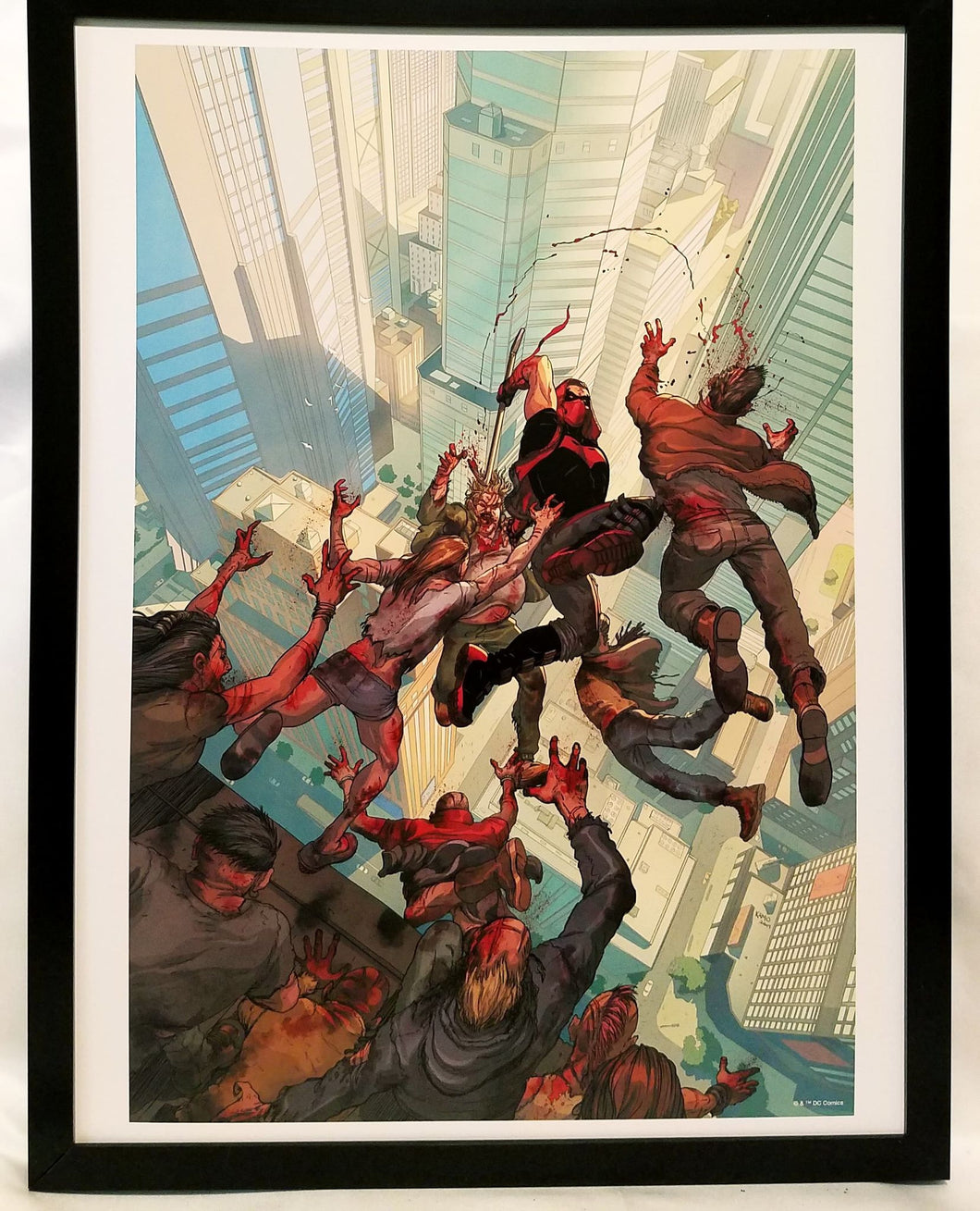 Red Hood vs. Zombies DCeased by Karl Mostert FRAMED 12x16 Art Print Poster DC Comics