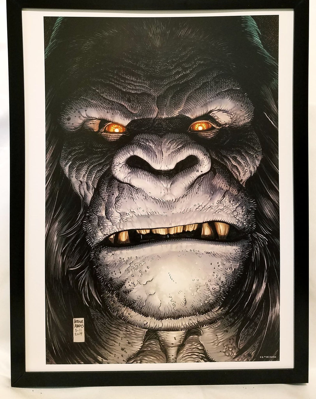 Gorilla Grodd by Art Adams FRAMED 12x16 Art Print DC Comics Poster