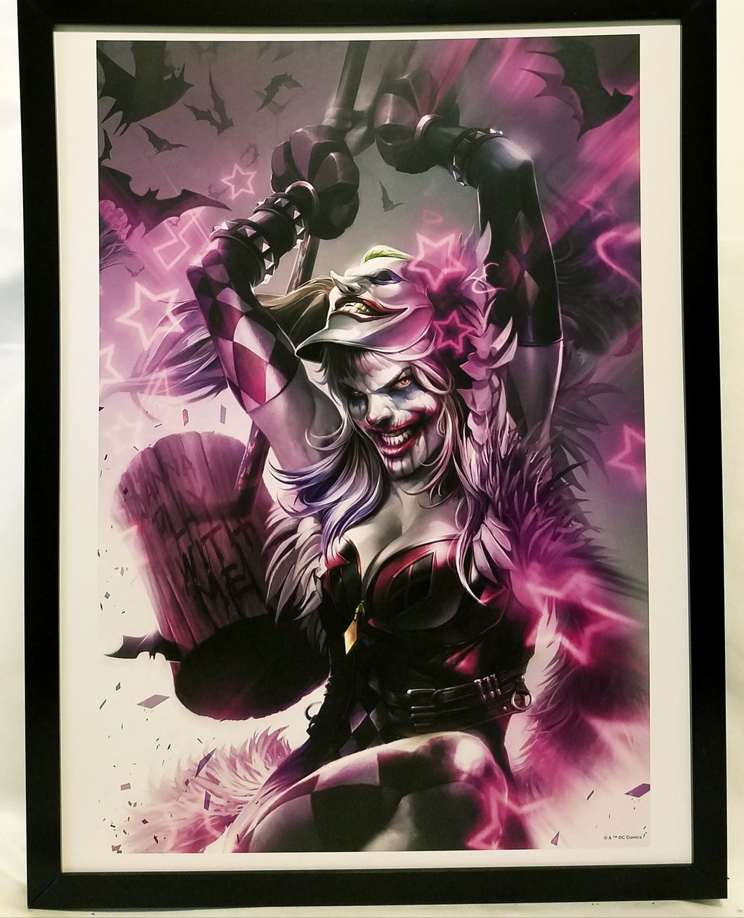 Harley Quinn Joker by Francesco Mattina FRAMED 12x16 Art Print DC Comics Poster