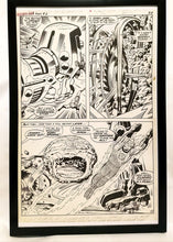 Load image into Gallery viewer, Fantastic Four Annual #6 pg. 19 by Jack Kirby 11x17 FRAMED Original Art Poster Marvel Comics
