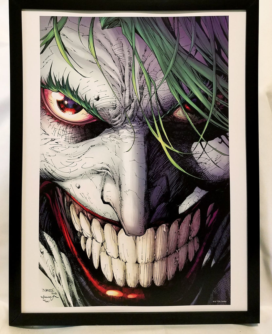 Joker by Jim Lee FRAMED 12x16 Art Print DC Comics Poster