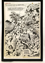 Load image into Gallery viewer, Fantastic Four Annual #6 pg. 26 by Jack Kirby 11x17 FRAMED Original Art Poster Marvel Comics
