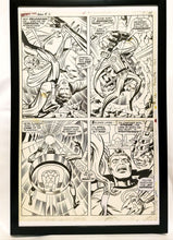 Load image into Gallery viewer, Fantastic Four Annual #6 pg. 9 by Jack Kirby 11x17 FRAMED Original Art Poster Marvel Comics
