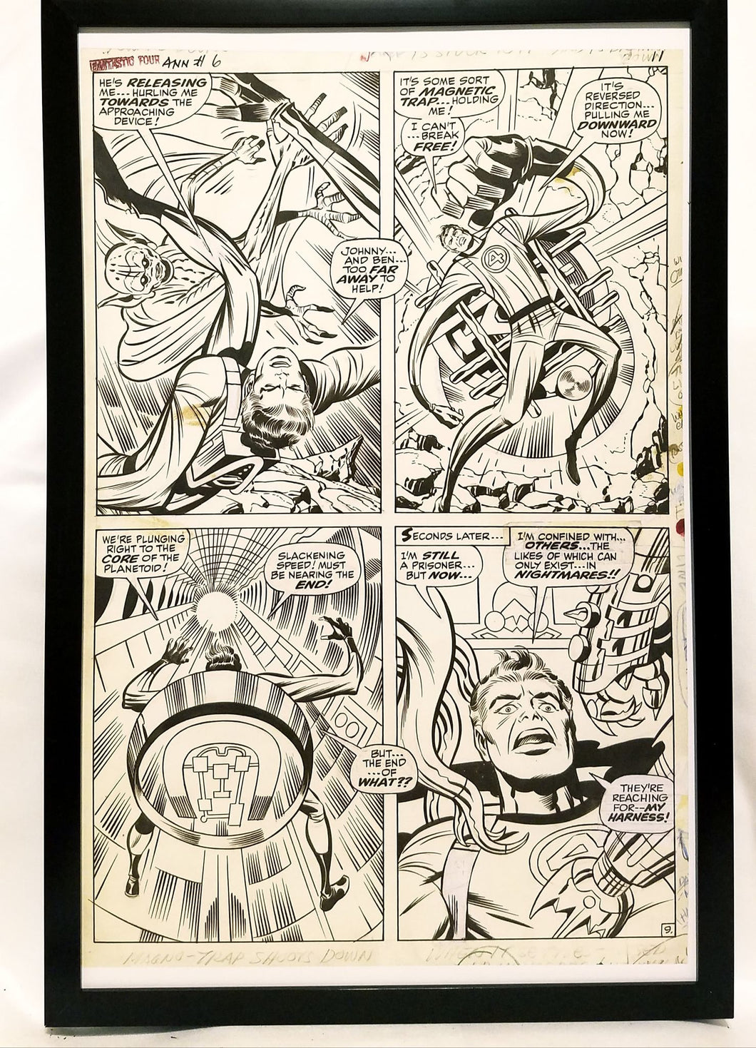 Fantastic Four Annual #6 pg. 9 by Jack Kirby 11x17 FRAMED Original Art Poster Marvel Comics
