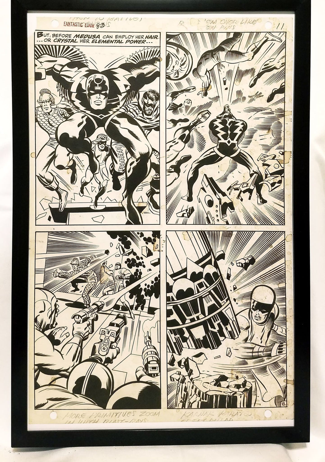 Fantastic Four #83 pg. 8 by Jack Kirby 11x17 FRAMED Original Art Poster Marvel Comics