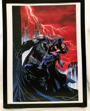 Load image into Gallery viewer, Batman &amp; Catwoman by Jim Lee FRAMED 12x16 Art Print DC Comics Poster
