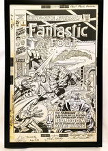 Load image into Gallery viewer, Fantastic Four Annual #7 by Jack Kirby 11x17 FRAMED Original Art Poster Marvel Comics
