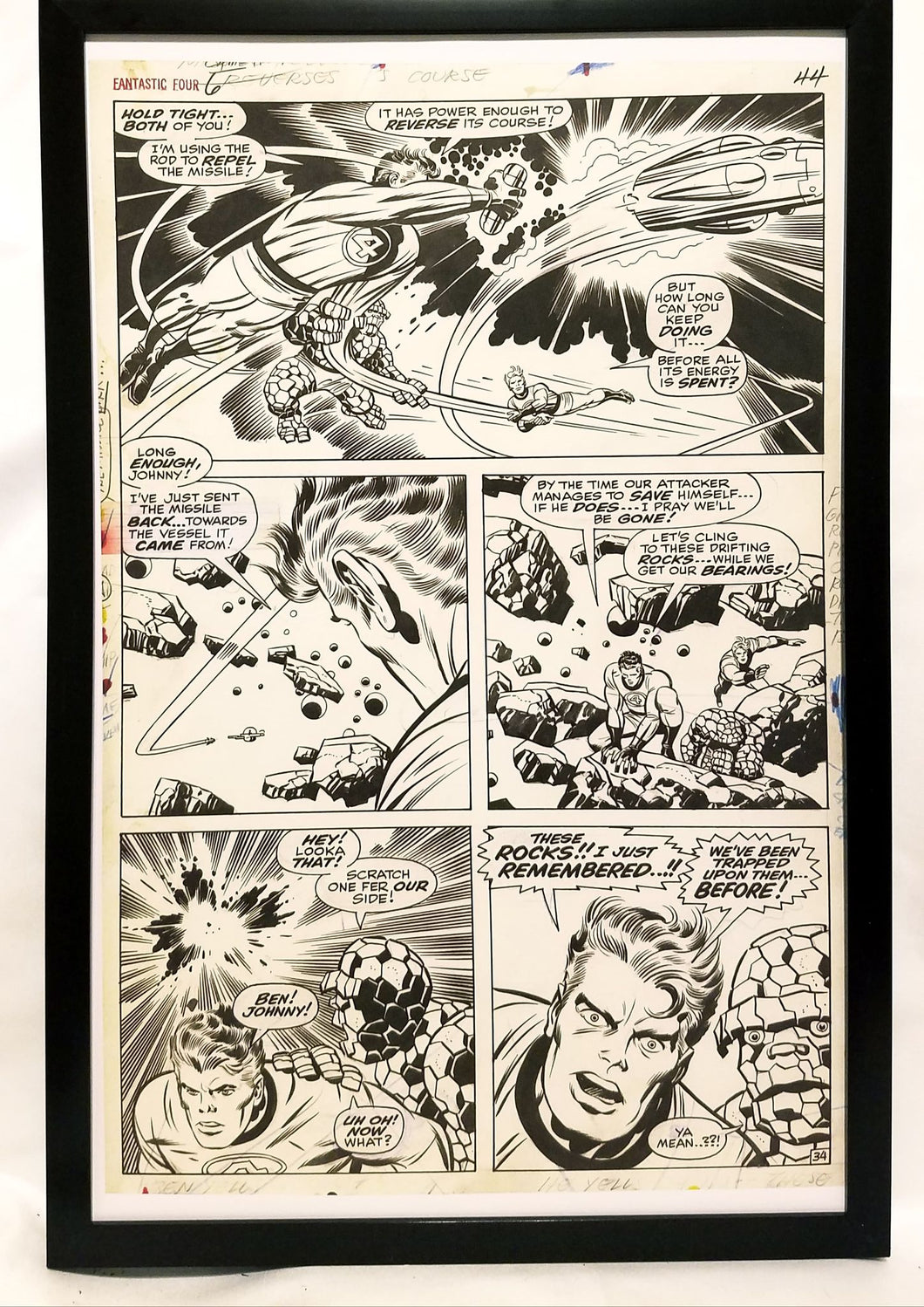 Fantastic Four Annual #6 pg. 34 by Jack Kirby 11x17 FRAMED Original Art Poster Marvel Comics