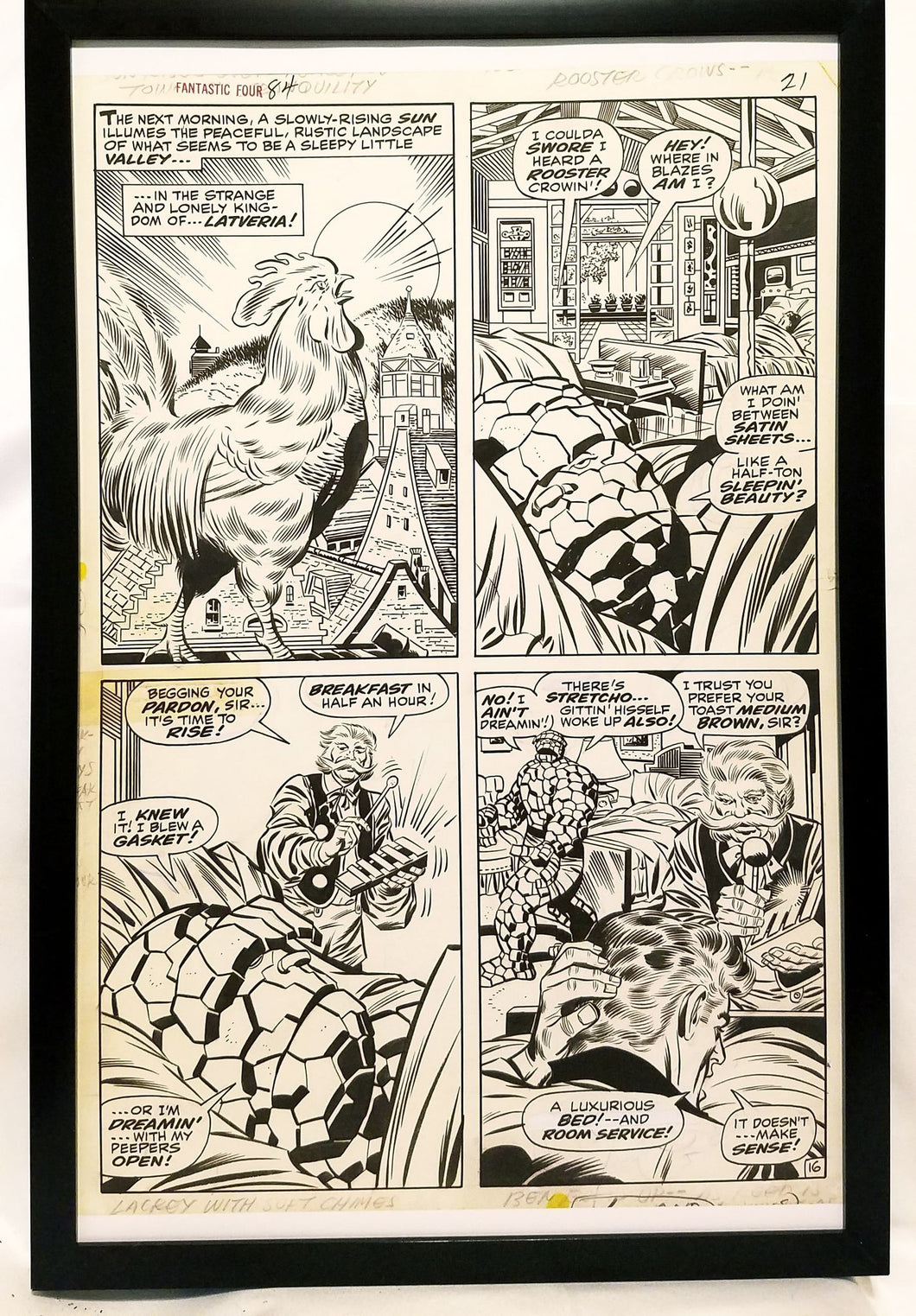 Fantastic Four #84 pg. 16 by Jack Kirby 11x17 FRAMED Original Art Poster Marvel Comics