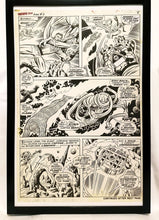 Load image into Gallery viewer, Fantastic Four Annual #6 pg. 8 by Jack Kirby 11x17 FRAMED Original Art Poster Marvel Comics
