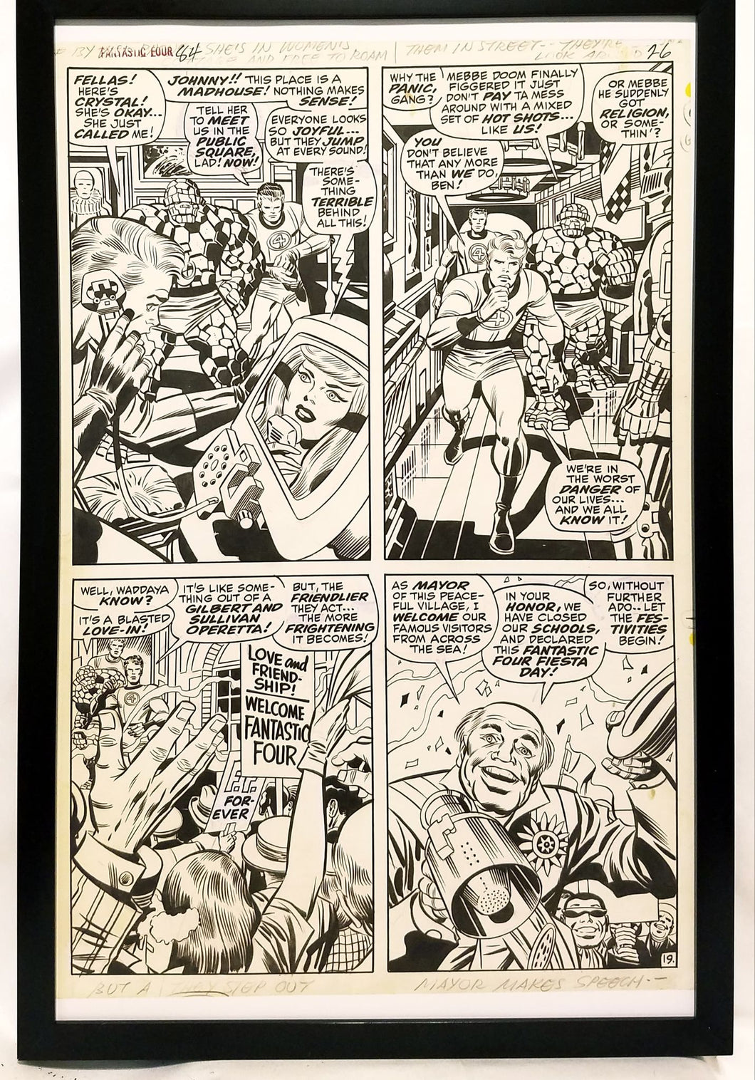 Fantastic Four #84 pg. 19 by Jack Kirby 11x17 FRAMED Original Art Poster Marvel Comics